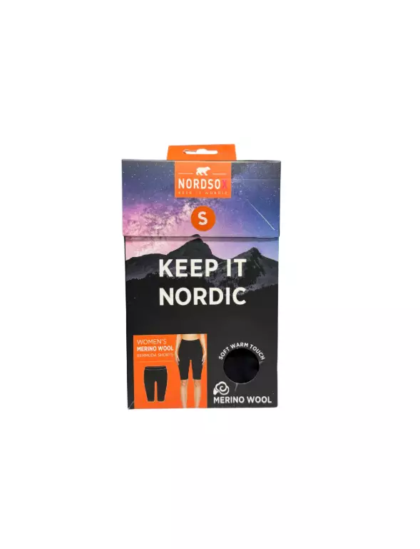 Nordsox bermudashortsit merinovillaa S - Naisten alusasut - 6438159951005 - 1