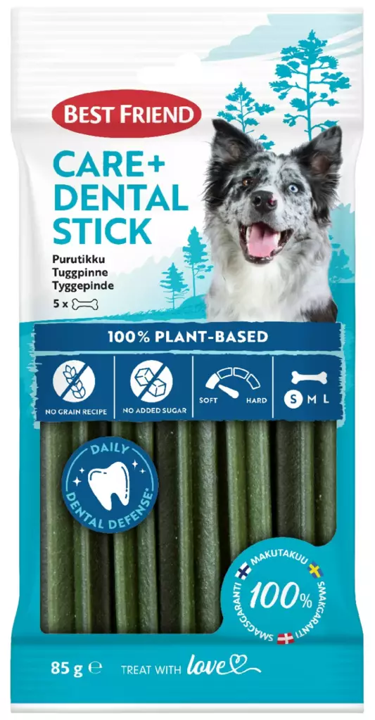 Best Friend Care+dental purutikku 5kpl 85g - Koiran luut - 5700551172885 - 1
