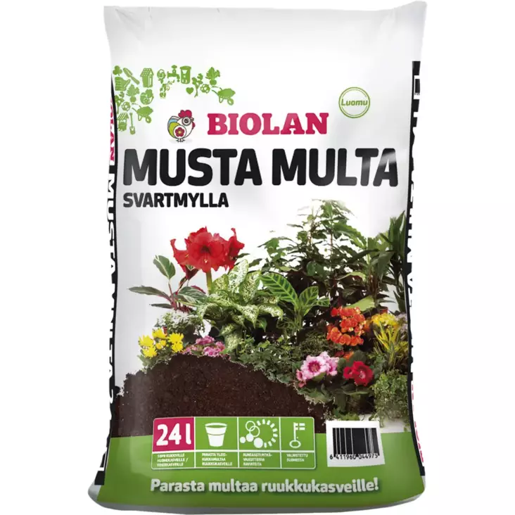 Biolan Musta multa 24L - Mullat ja turpeet - 6411960044975 - 1