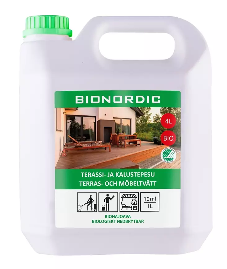 BIONORDIC terassi- ja kalustepesuaine 4L - Rakennuspuhdistusaineet - 4740020101795 - 1