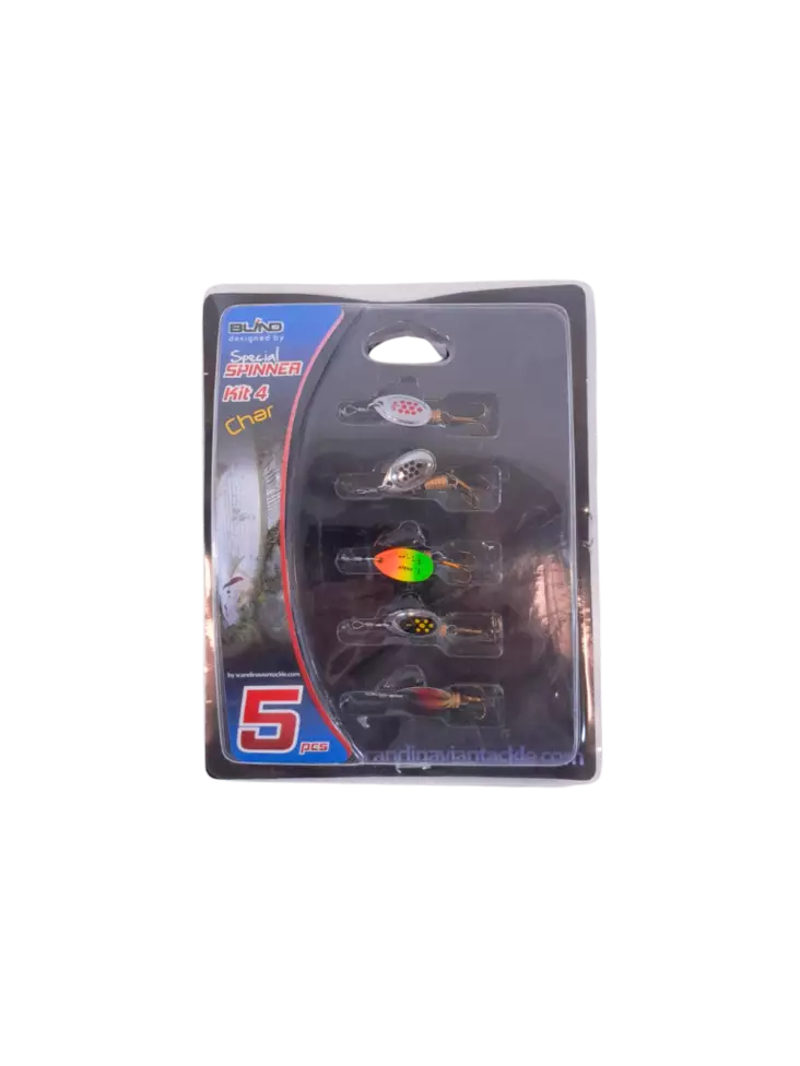 Blind Spinner Char vilkkasetti 4kpl - Viehelajitelmat - 6438212003795 - 1