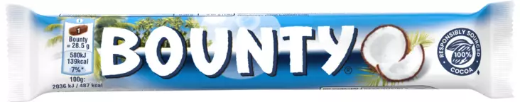 Bounty 57 g - Suklaat - 5000159557405 - 1