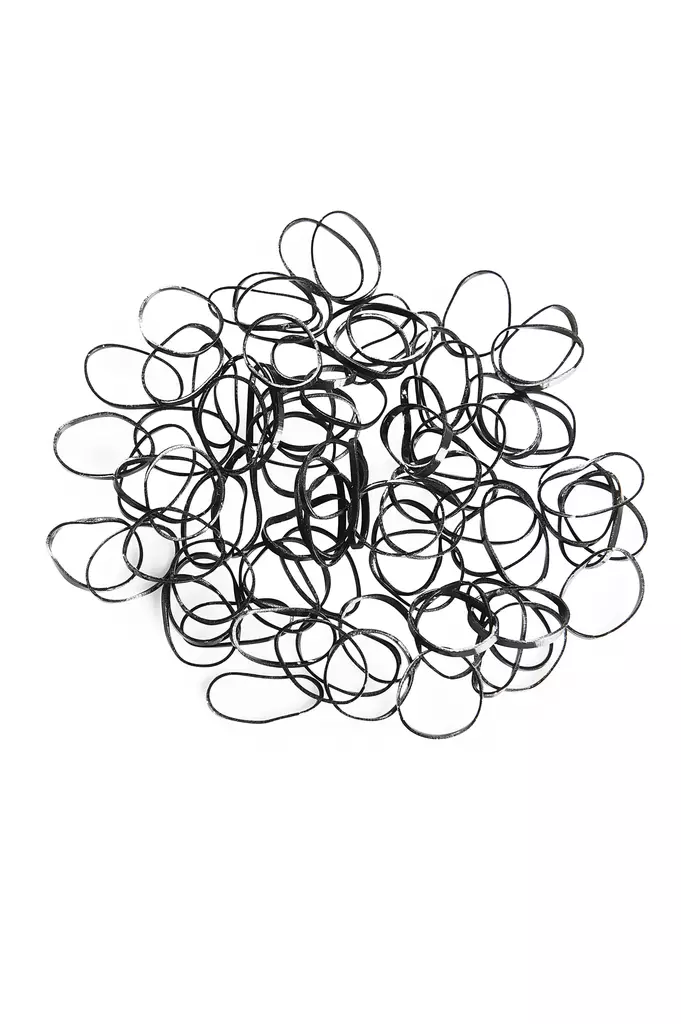 Cailap Silikonihiuslenkki musta 60kpl - Hiuskoristeet - 6416274382805 - 1