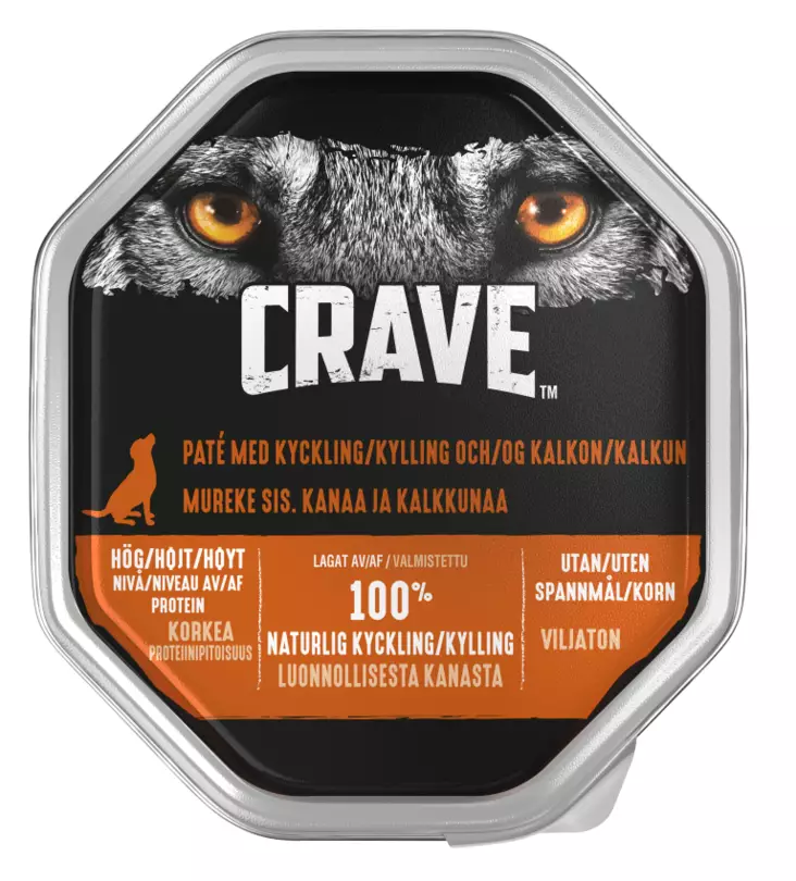 Crave mureke Kanaa&Kalkkunaa 150g - Koiran märkäruoat - 3065890149205 - 1