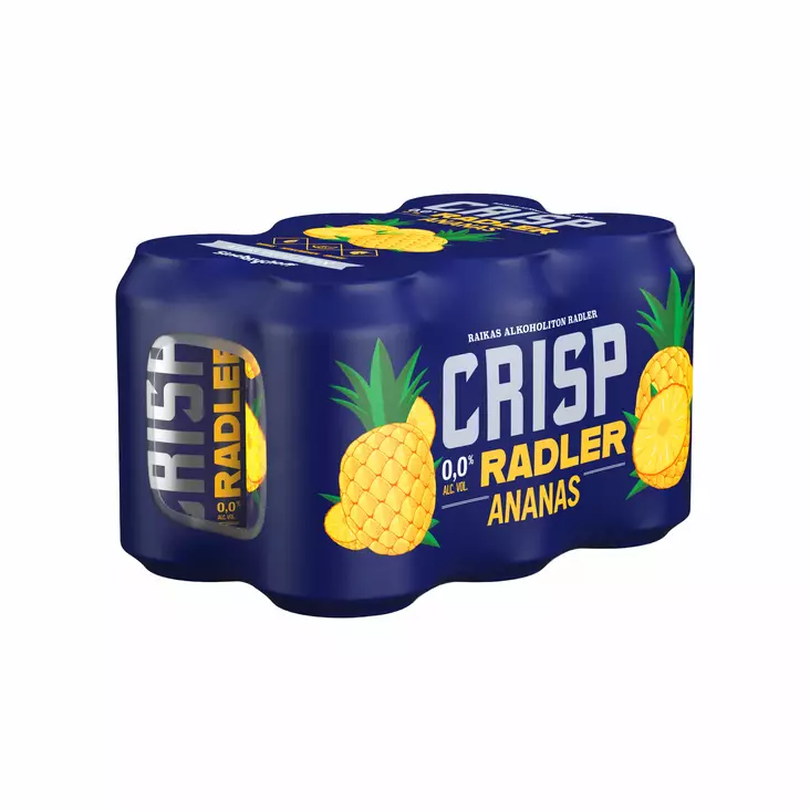 Crisp Radler ananas 6-pack - Alkoholittomat juomat - 6415600596695 - 1