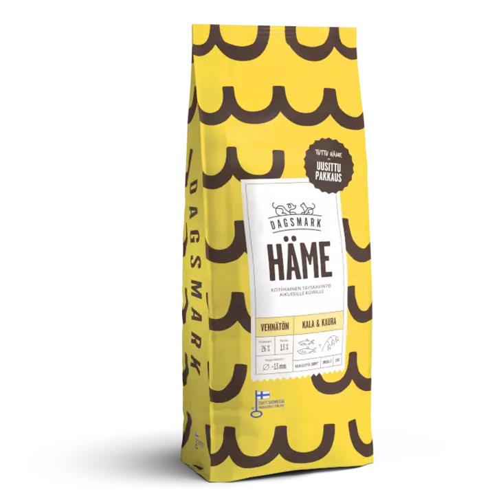 DM Häme vehnätön kala-kaura 2kg - Koiran kuivaruoat - 6430066383795 - 1