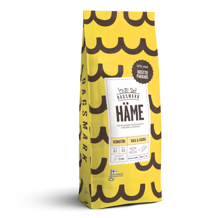 DM Häme vehnätön kala-kaura 2kg - Koiran kuivaruoat - 6430066383795 - 1