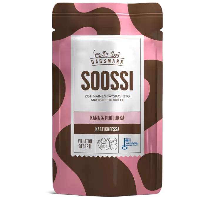 DM Soossi kana-puolukka kastike 120g - Koiran märkäruoat - 6430066385935 - 1