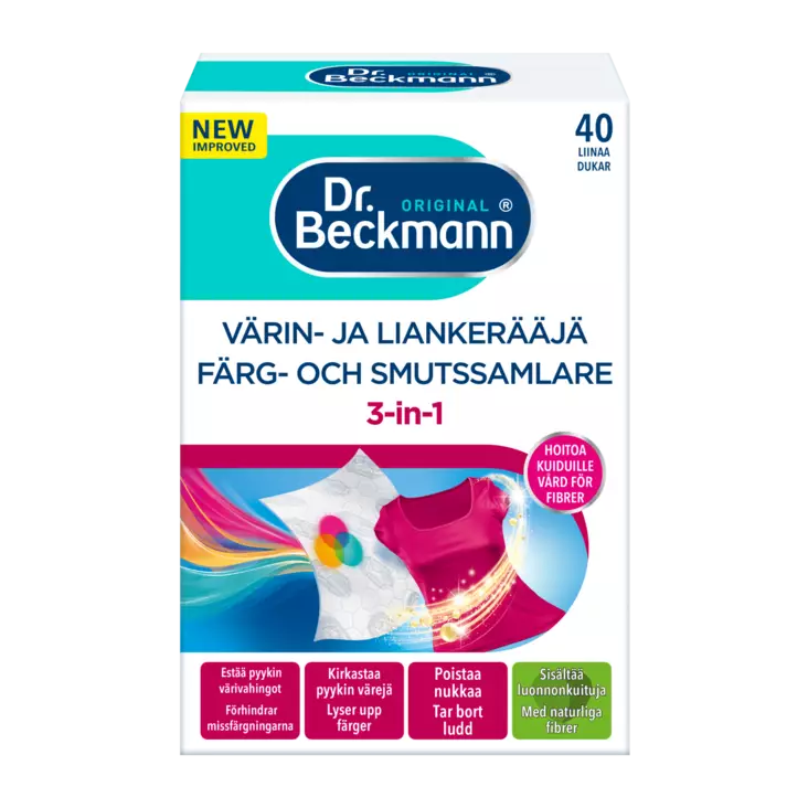 Dr Beckmann värin- ja liankerääjä 40kpl - Erikoispesuaineet - 4008455432915 - 1