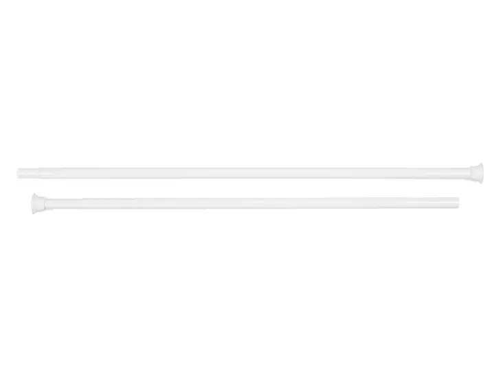 Duschy suihkuverhotanko 75-220 cm alumiini / kumi / valkoinen 75 - 220 cm / Ø 22 mm - Verhotangot ja verhotarvikkeet - 7391398671105 - 1