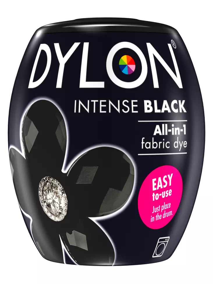 Dylon Intense Black 12 350g - Konetekstiilivärit - 7332531092135 - 1