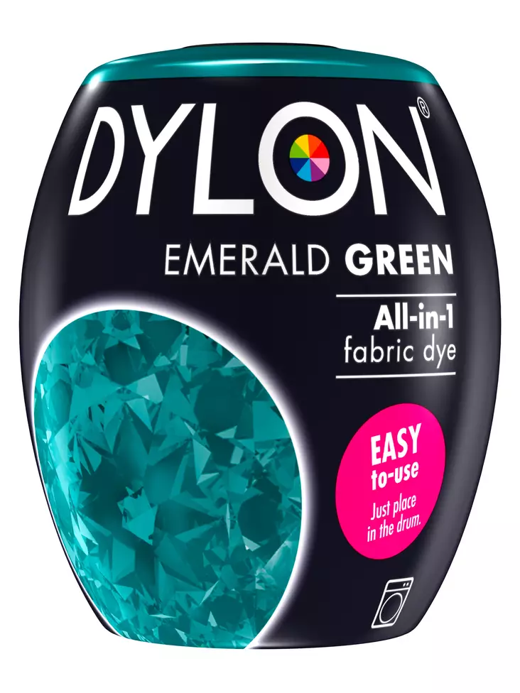 Dylon tekstiiliväri emerald green 04 - Konetekstiilivärit - 7332531091985 - 1