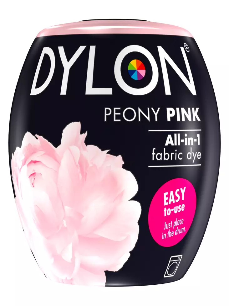 Dylon tekstiiliväri peony pink 07 350g - Konetekstiilivärit - 7332531092265 - 1