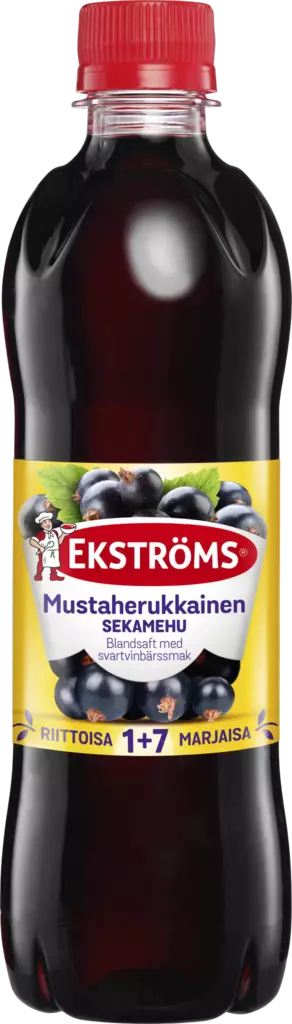 Ekströms mustaherukkainen sekamehu 0,5l - Mehut, mehutiivisteet ja glögit - 6417802346245 - 1