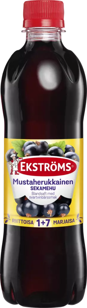 Ekströms mustaherukkainen sekamehu 0,5l - Mehut, mehutiivisteet ja glögit - 6417802346245 - 1