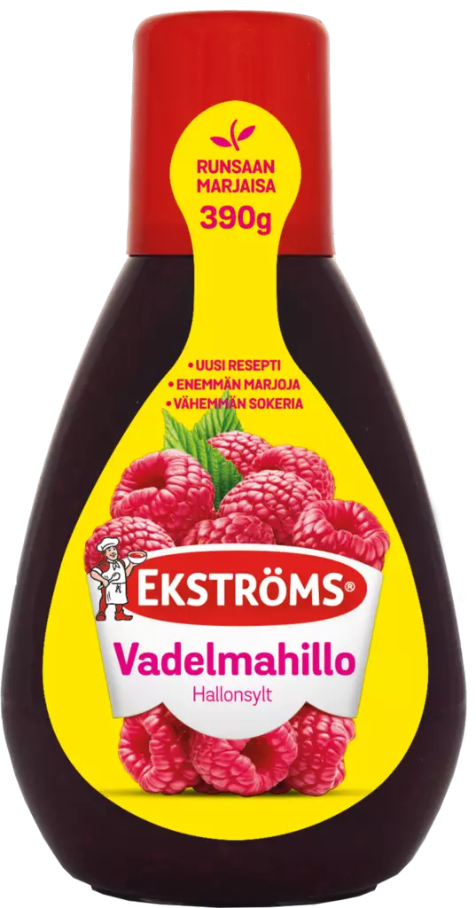 Ekström Vadelmahillo 390g - Hillot ja marmeladit - 6417800054715 - 1