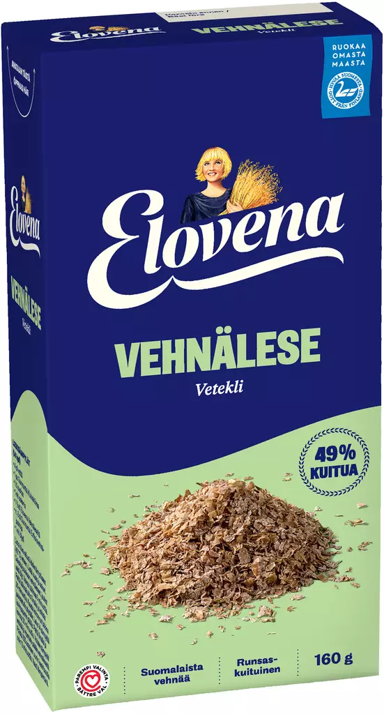 Elovena Plus Vehnälese 160g - Murot, myslit ja hiutaleet - 6411200103295 - 1
