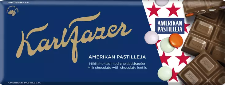 FazerAmerikan pastillejalevy 180g - Suklaat - 6416453014695 - 1
