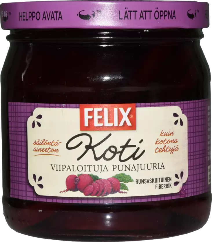 Felix Koti viipaloituja punajuuria 420/2 - Elintarvikkeet - 6424908512405 - 1