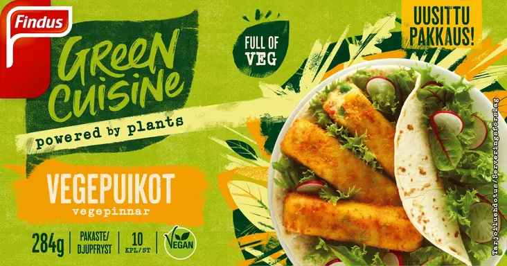 FINDUS GREEN CUISINE VEGEPUIKOT 284G - Kissat - 7310500183145 - 1