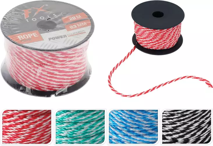 FX tools linjalanka 3mm 20m - Köydet ja narut - 8721037324625 - 1