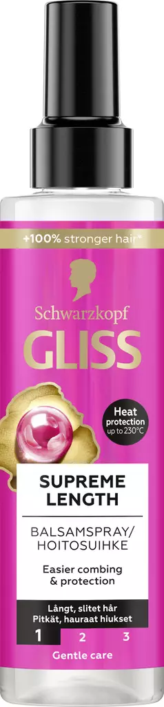 Gliss Supreme Length hoitosuihke 200ml - Hiustenhoitoaineet - 7332531118965 - 1