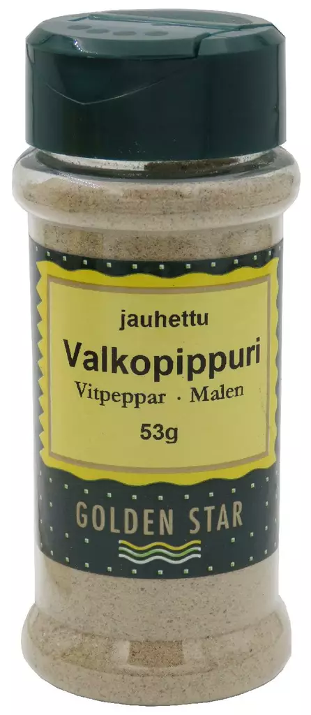Gs jauhettu valkopippuri 53g - Mausteet - 6434800016185 - 1