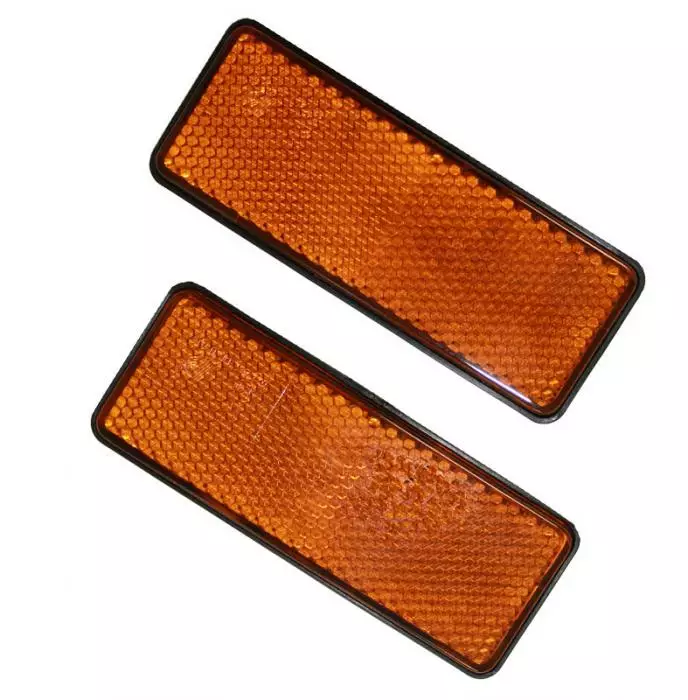 Heijastin 2kpl keltainen - Peräkärryn valot ja heijastimet - 6430074690205 - 1