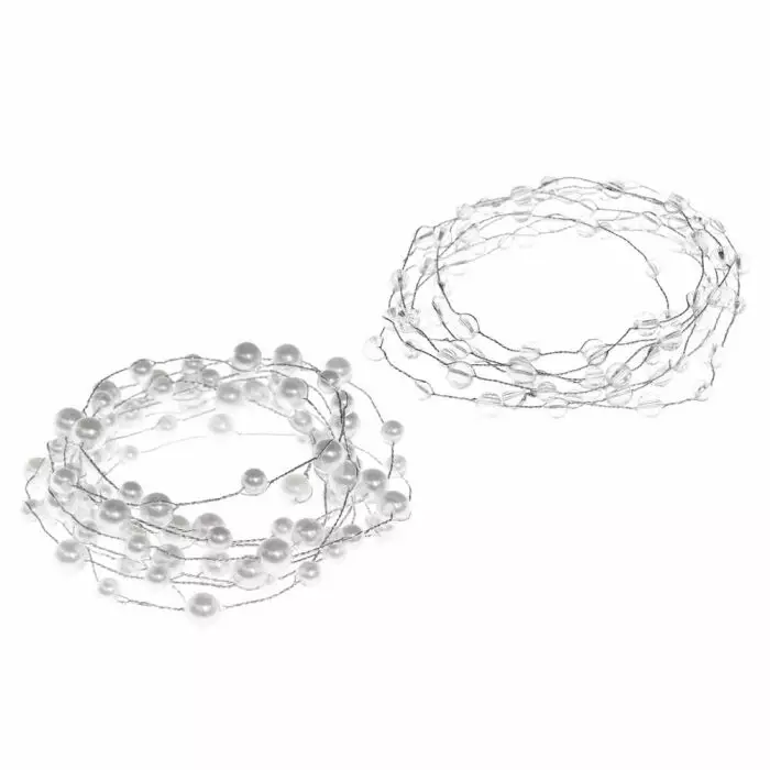 Helmi/kristalliketju 2m taivutettava - Askartelukoristeet - 6410412807915 - 1