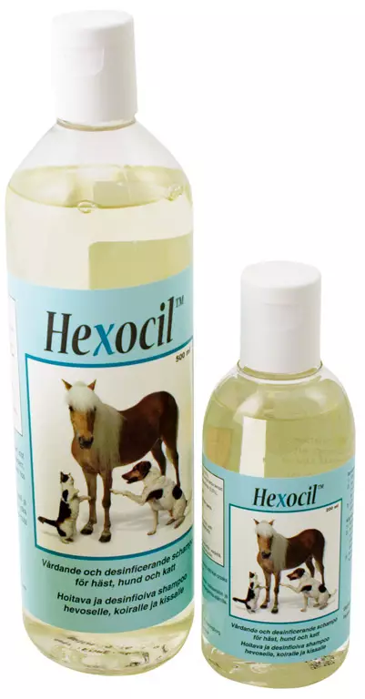 Hexocil desinfioiva shampoo 500ml - Hevosen tarvikkeet - 7313910607515 - 1