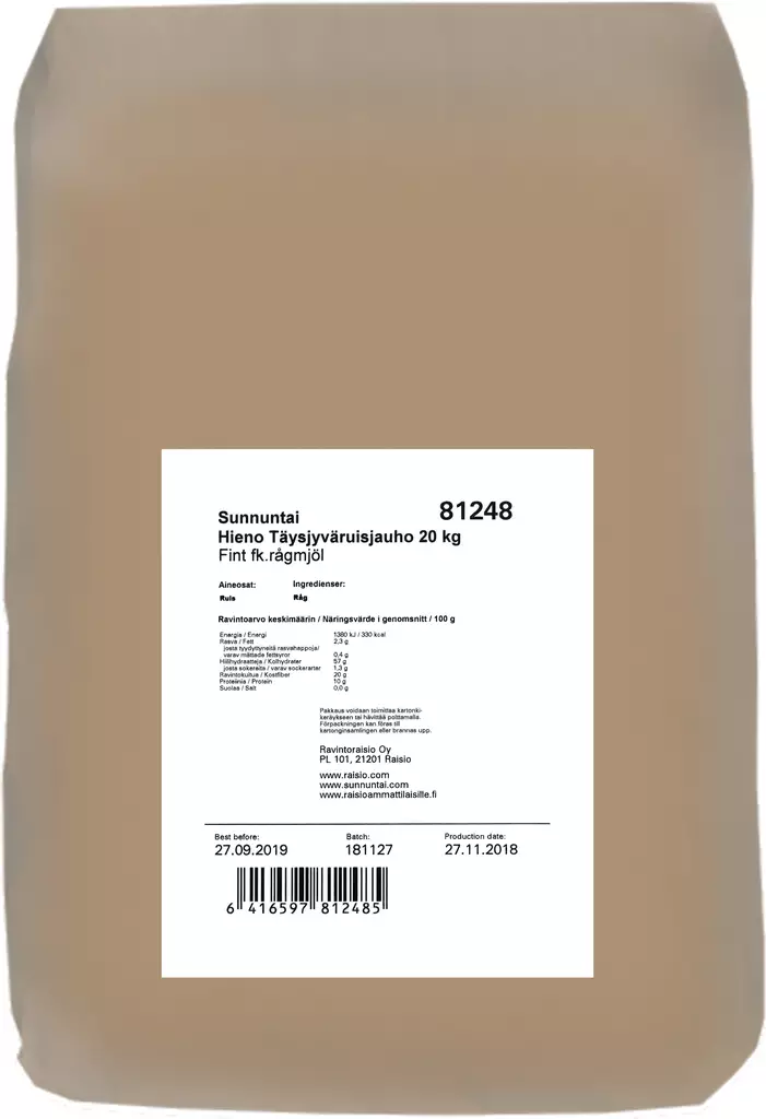HIENO RUISJAUHO 20KG - Kissat - 6416597812485 - 1
