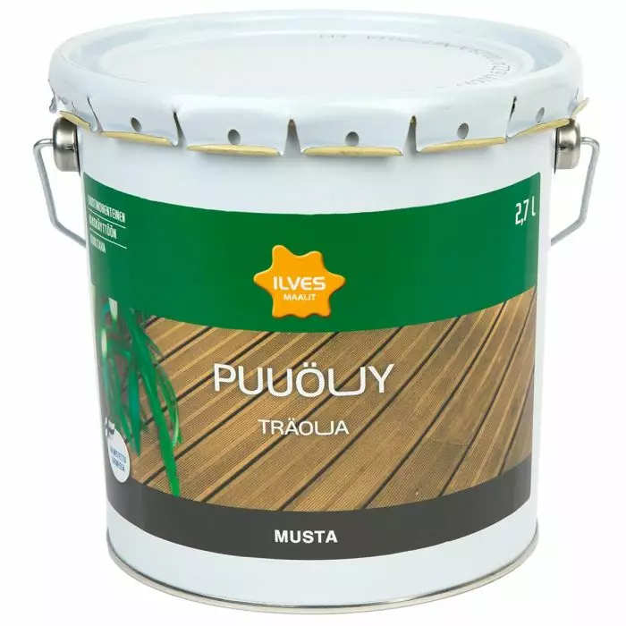 Ilves Puuöljy Musta Liuotinohenteinen 2,7L - Puuöljyt - 6430026954935 - 1