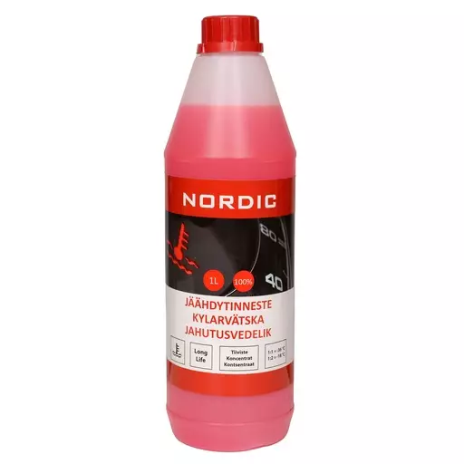 Jäähdytinneste red longlife 1L - Jäähdytinnesteet - 4742516001015 - 1