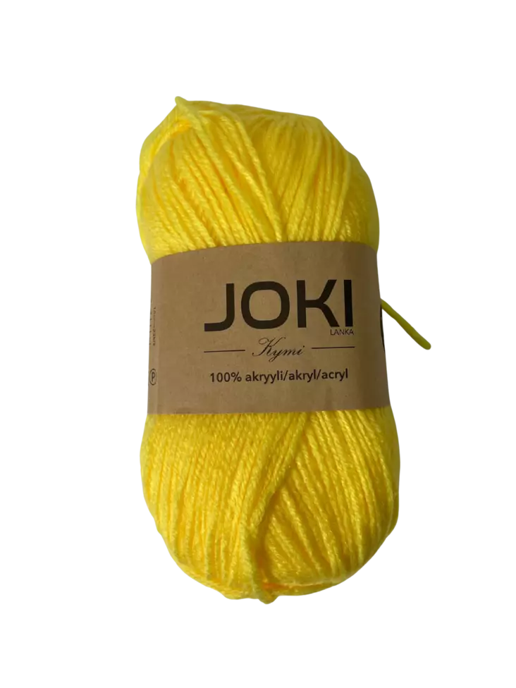 Joki Kymi Akryylilanka 100G Keltainen - Langat - 6438159319645 - 1