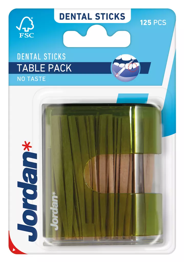 Jordan hammastikku pöytäpakkaus 125kpl - Suunhoitotarvikkeet & suuvedet - 7038513906505 - 1