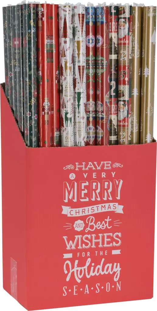 Joululahjapaperi 70x200cm - Joulupaketointi ja -lahjakassit & kortit - 8721037125765 - 1