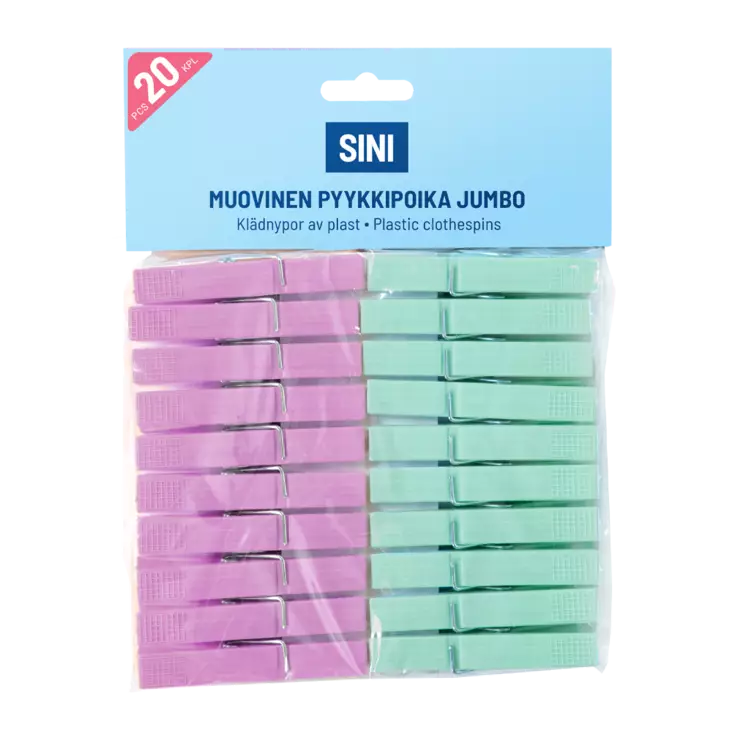 Jumbo pyykkipoika muovi - Pyykinkuivaustarvikkeet - 7312280015265 - 1