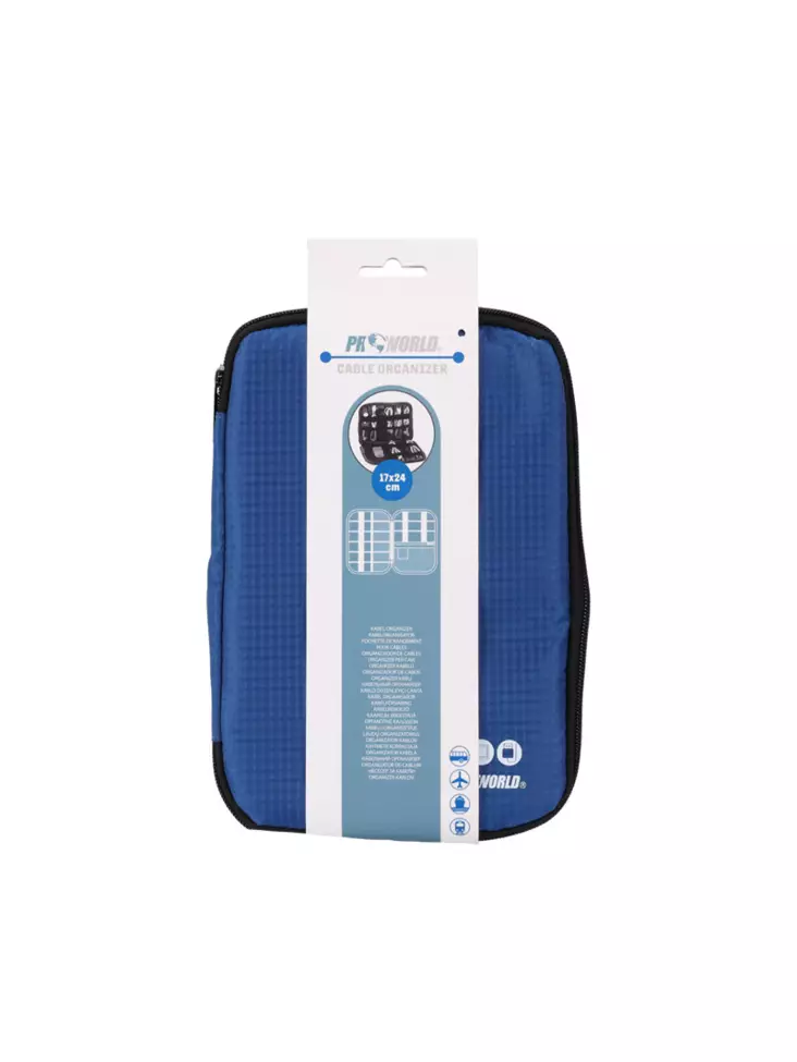 Kaapelin järjestelijäpussi 17x24cm - Matkalaukku tarvikkeet - 8721037337625 - 1