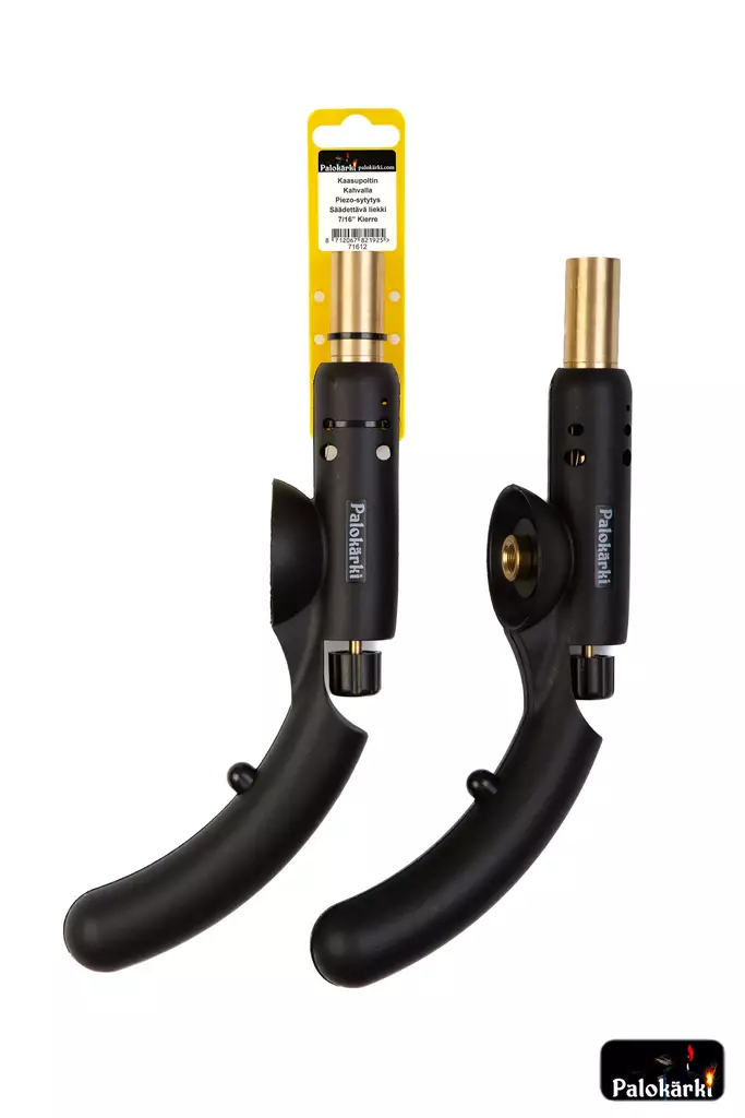 Kaasupoltin kahvalla Piezo 7/16" kierre - Kaasutohot, lamput ja sytyttimet - 8712067821925 - 1