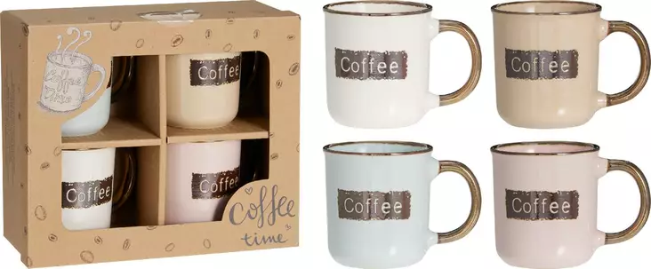 Kahvikuppi 4kpl 200ml - Mukit ja kahvikupit - 8721461039775 - 1