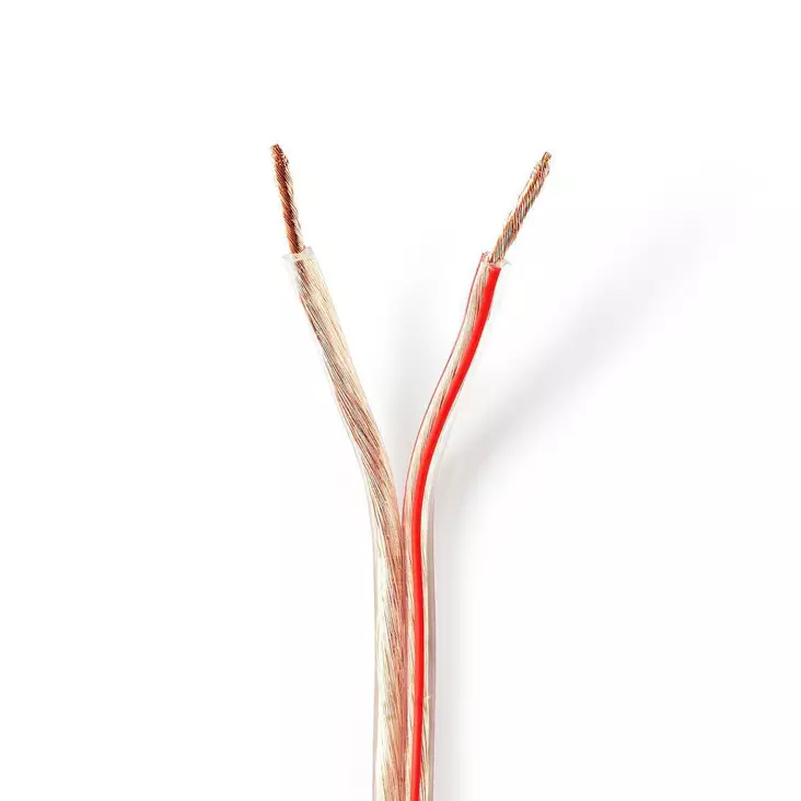 Kaiutinkaapeli | 2 x 2.50 mm² läpikuultava 100m - Asennuskaapelit ja sähköjohdot - 5412810312245 - 1
