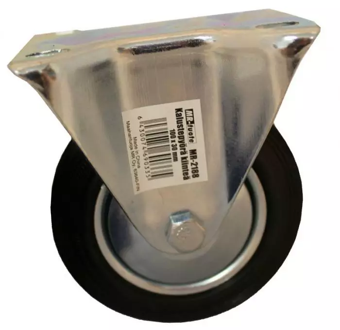 Kalustepyörä kiinteä 100x30 mm - Huonekalupyörät - 6430074690335 - 1