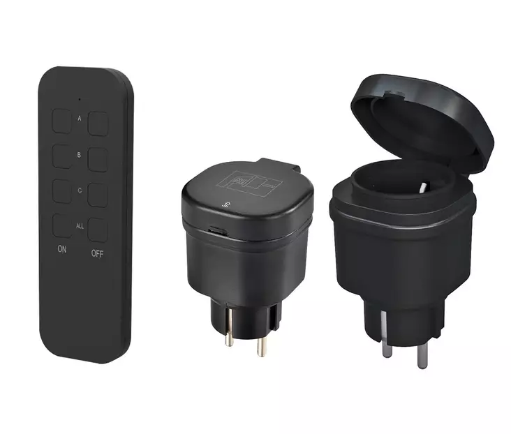 Kauko-ohjattava pistorasia2-os IP44 - Pistorasiat - 6438140935625 - 1