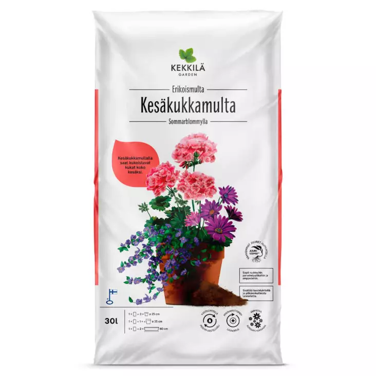 Kekkilä Kesäkukkamulta 30l - Maanparannus- ja kateaineet - 6433000100625 - 1
