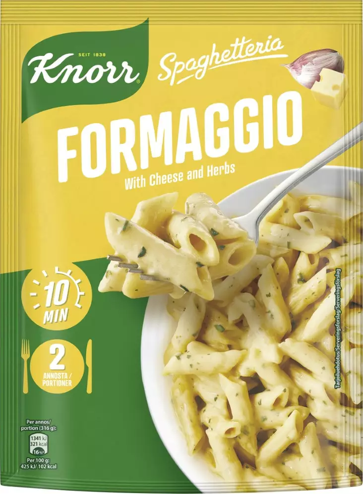 KNORR FORMAGGIO 157G - Kuivaruoka-aineet, keitot ja kastikkeet - 8711200349135 - 1