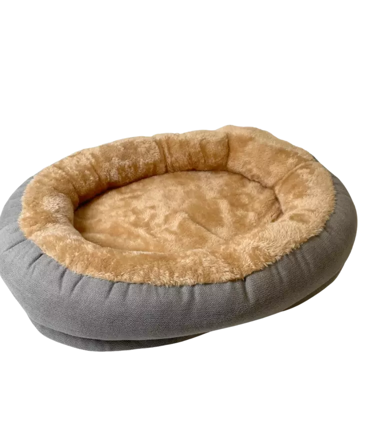 Koiranpeti harmaa/beige 50x40cm - Lemmikkien pedit ja makuualustat - 6438159896085 - 1