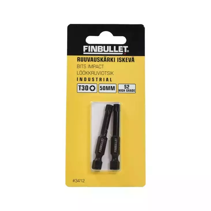 Konekärki iskevä T30*50mm 2kpl - Ruuvauskärjet - 6438152034125 - 1