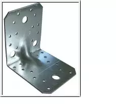 Kulmalevy 105x105x90mm vahvistettu - Kulmaraudat ja naulauslevyt - 4260063023125 - 1