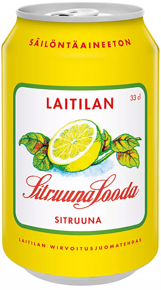 LAITILAN SITRUUNASOODA 0,33L - Kissat - 6418654002075 - 1