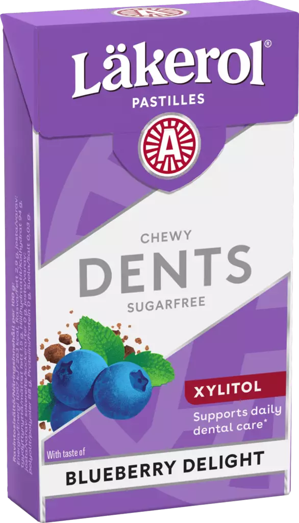 Läkerol Dents Blackberry Delight 36g - Makeiset - 6420256914465 - 1